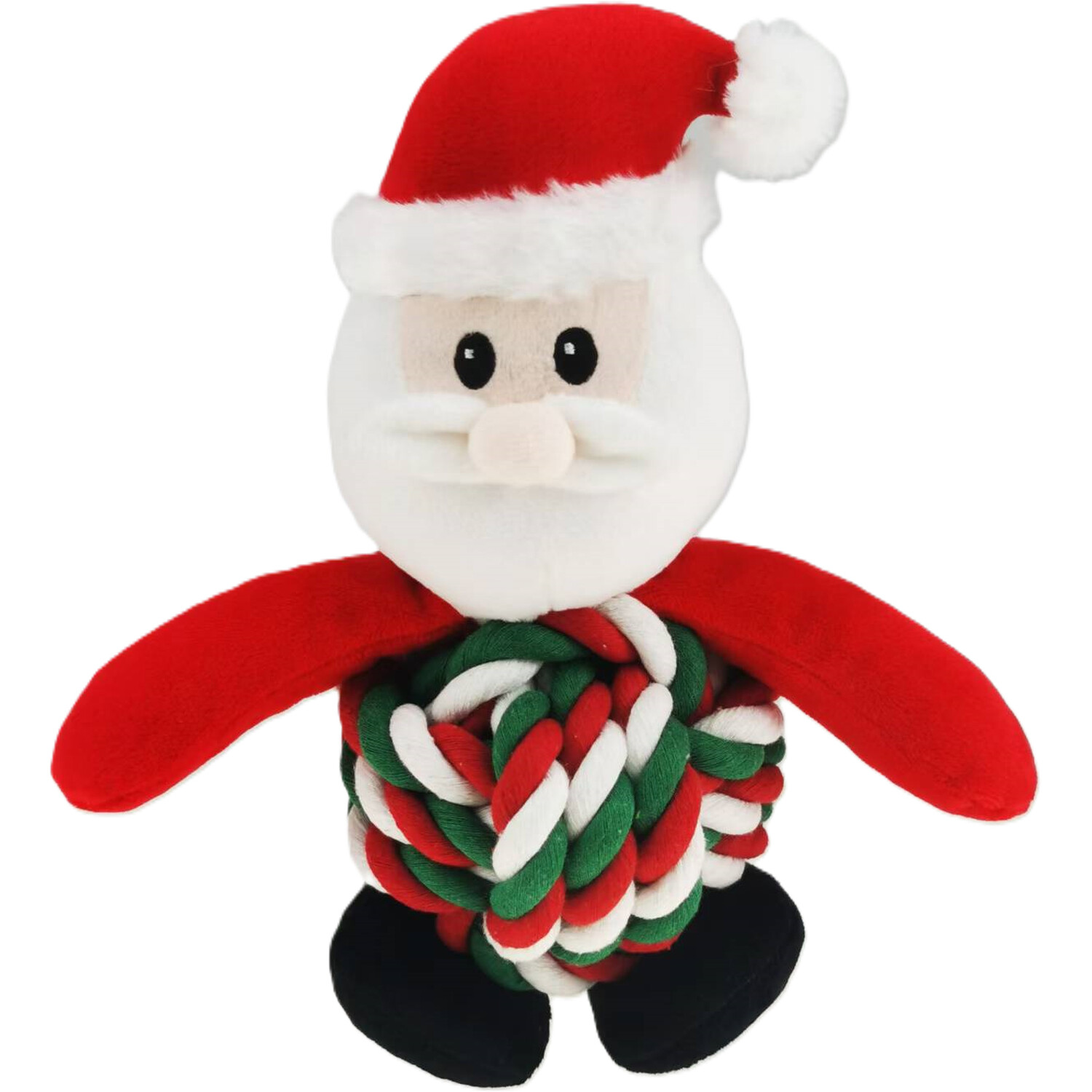 Festive Tangled Tummy Rope Dog Toy Image 2