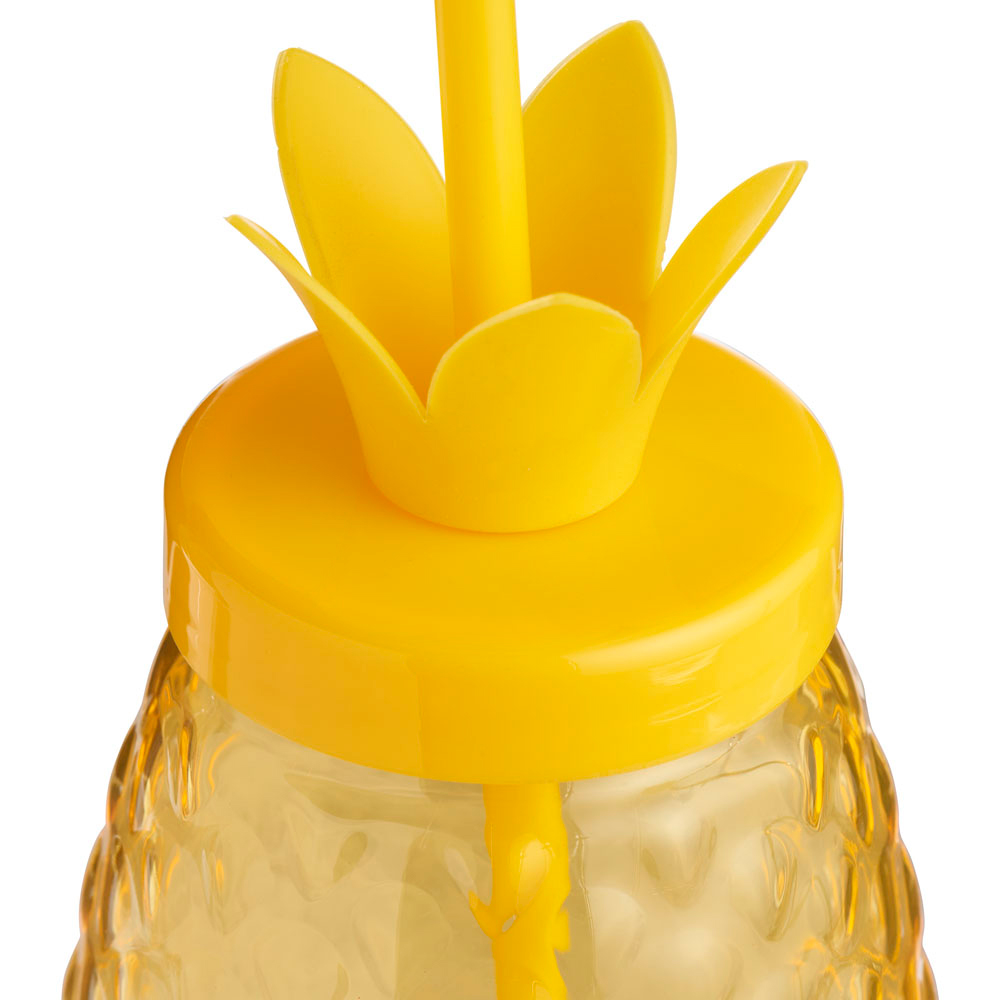 Wilko Summer Pineapple Straw Tumbler Image 7