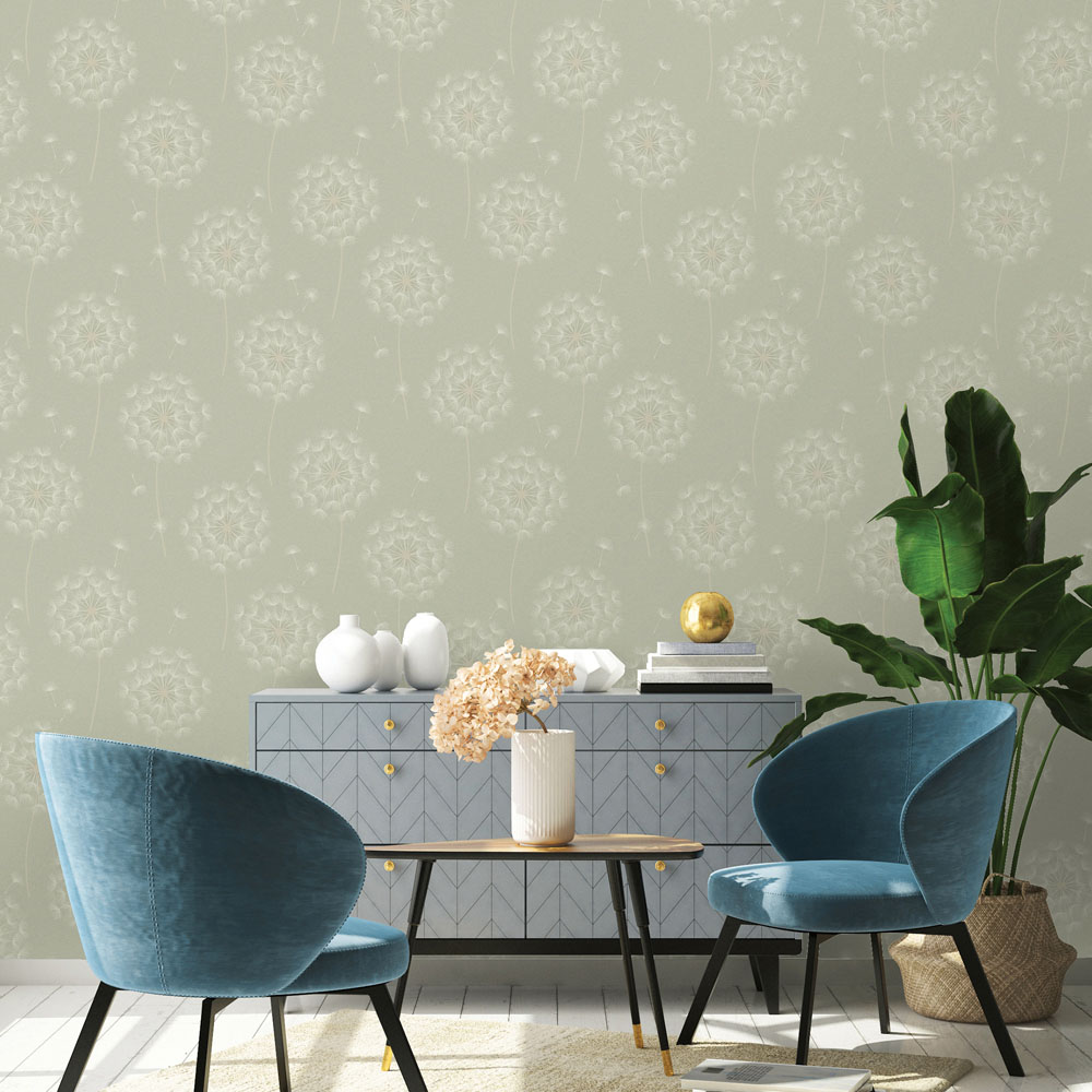 Holden Decor Allora Sage Vinyl Wallpaper Image 3