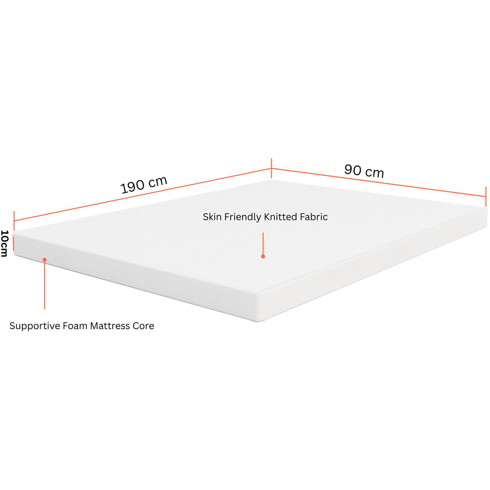 Sliding Wardrobes 4U Small Single Smart Hard Foam Pressure Relief Mattress Image 8