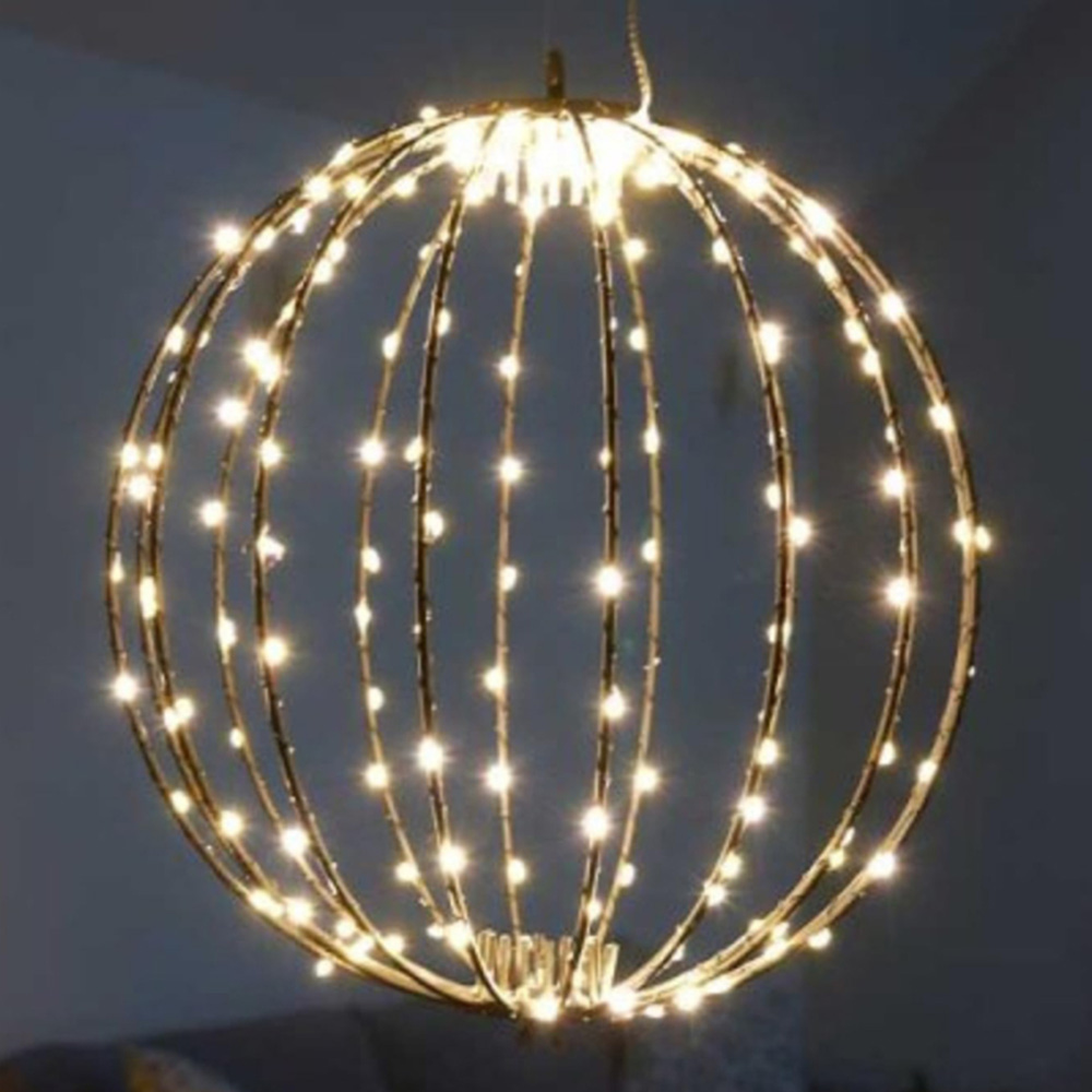 Samuel Alexander 192 Warm White LED Light-Up Twinkle Orb Christmas Decoration 30cm Image 1