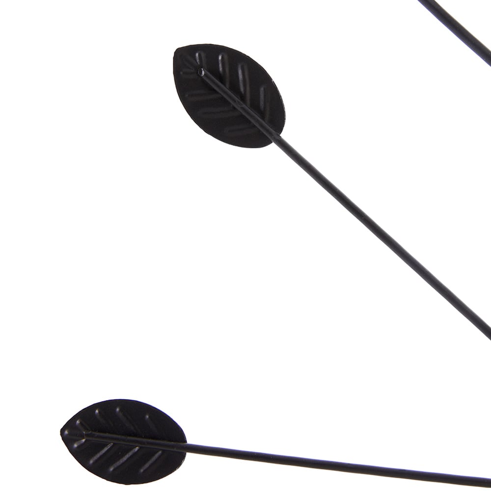 Living and Home Black Bird and Vine Arched Wrought Iron Garden Trellis Image 3