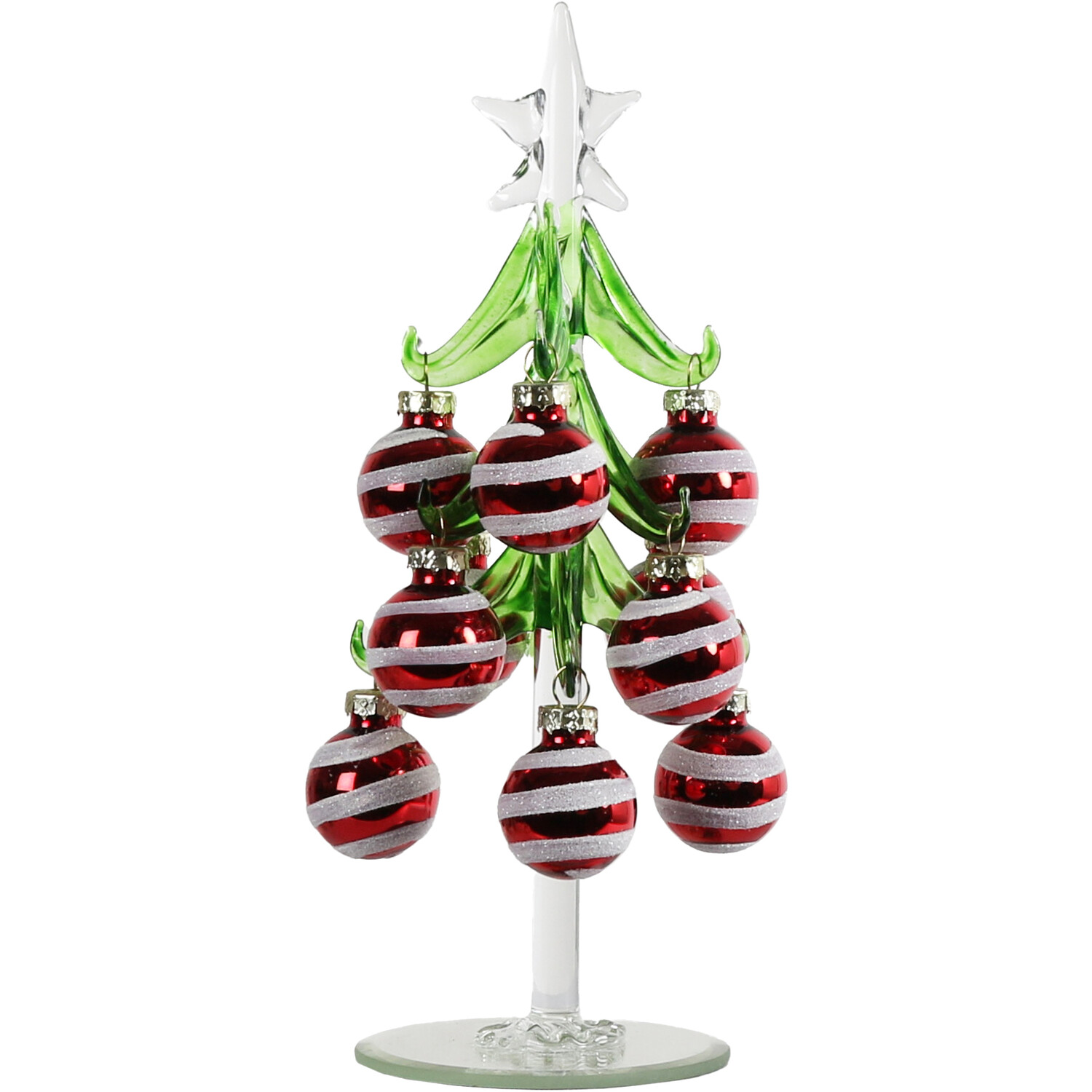 Candy Cane Wishes Glass Bauble Tree Ornament Image 2