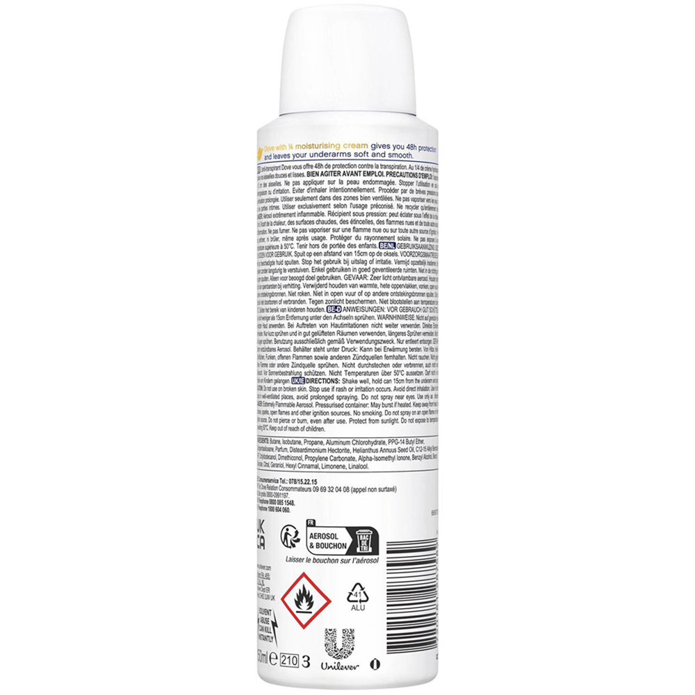 Dove Fresh Sweat Protection Women Anti-Perspirant Deo 150ml 24 Pack Image 3