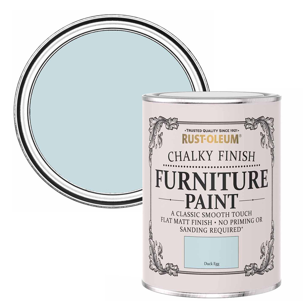 RustOleum Chalky Furniture Paint Duck Egg 125ml Wilko
