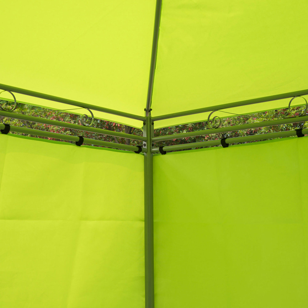 Outsunny 3 x 3m Green Marquee Gazebo with Sides Image 4