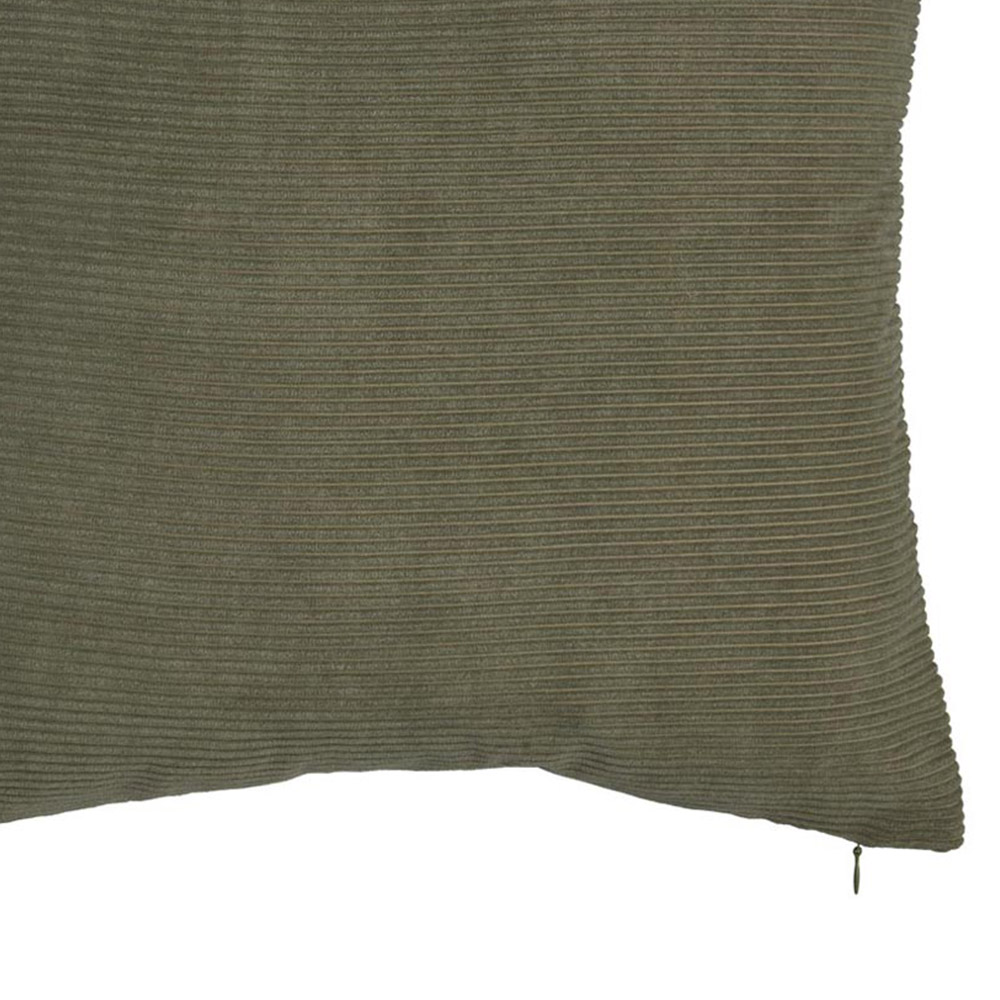 Wilko Olive Green Corduroy Cushion 43X43cm Image 6