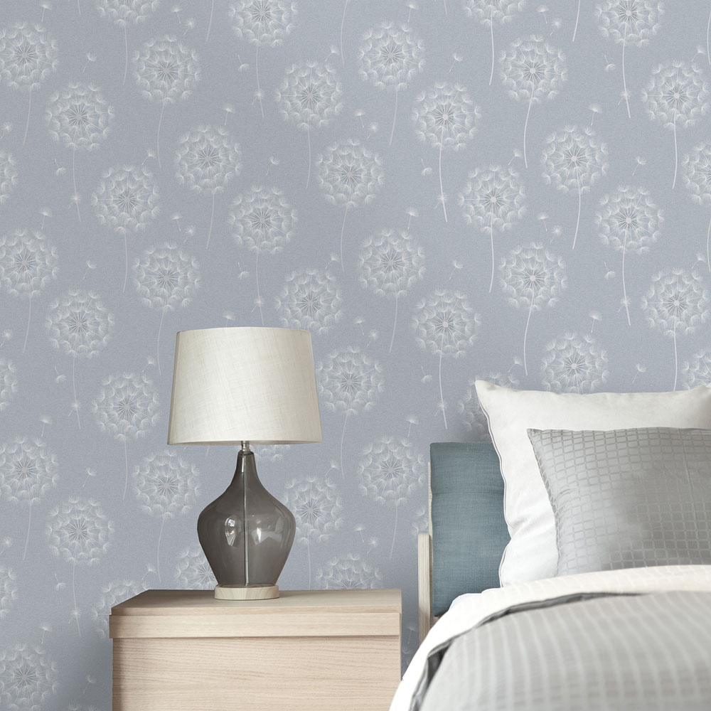 Holden Decor Allora Blue Vinyl Wallpaper Image 3