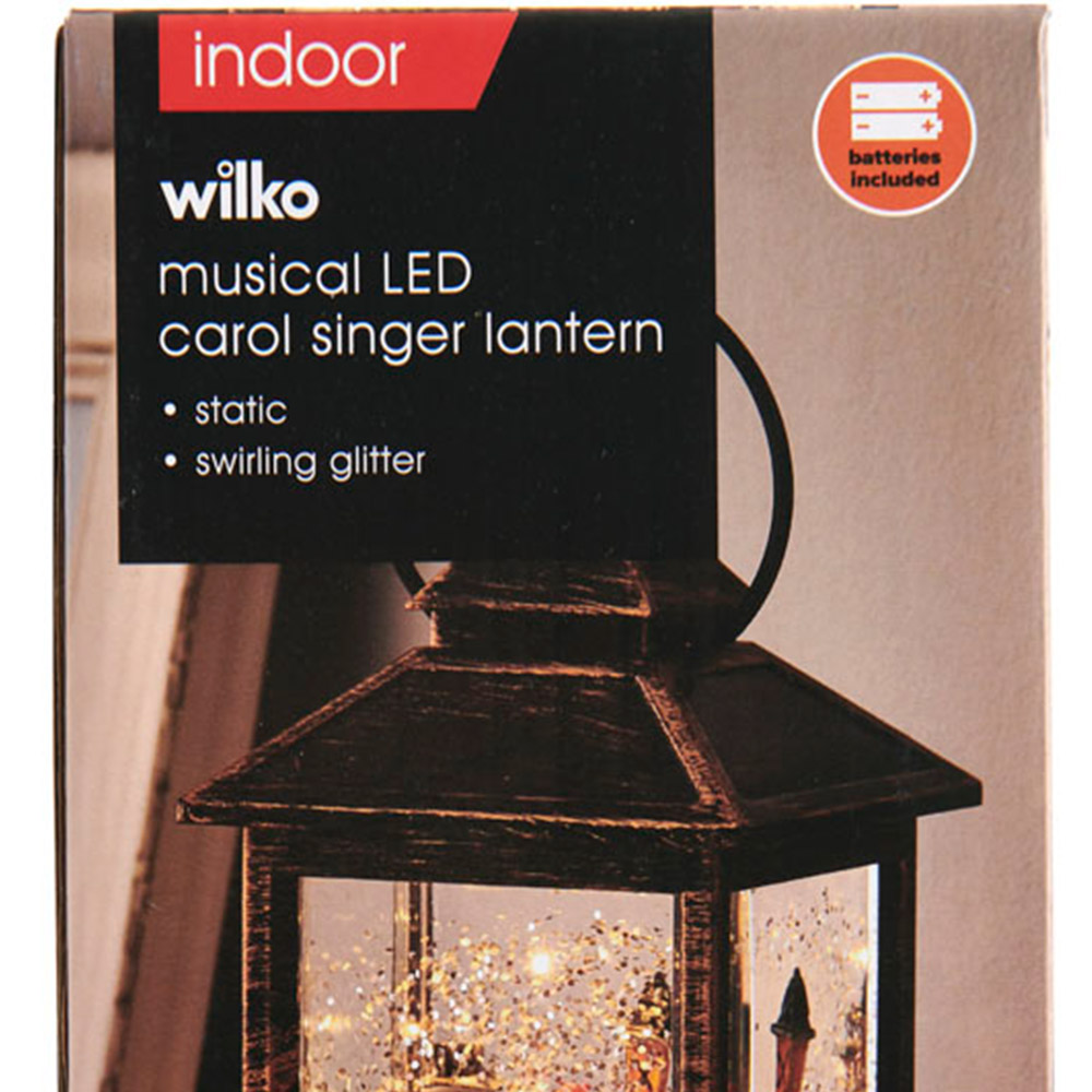 Wilko Battery Operated LED Carol Singer Lantern Image 5
