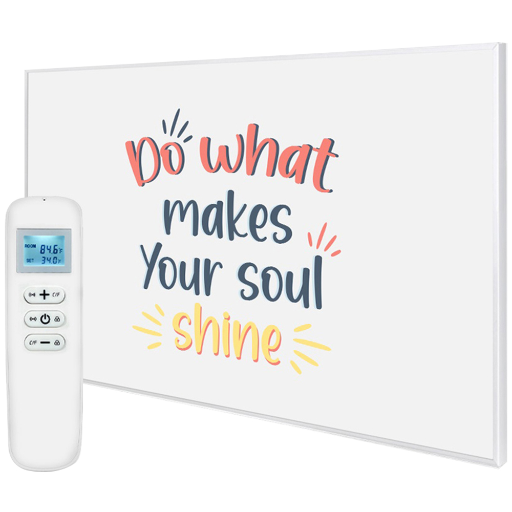Mirrorstone Nexus Do What Makes Your Soul Shine Wi-Fi Infrared Heating Panel 900W 795 x 1195mm Image 1
