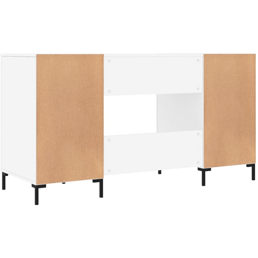 vidaXL 2 Door Computer Desk White Image 7
