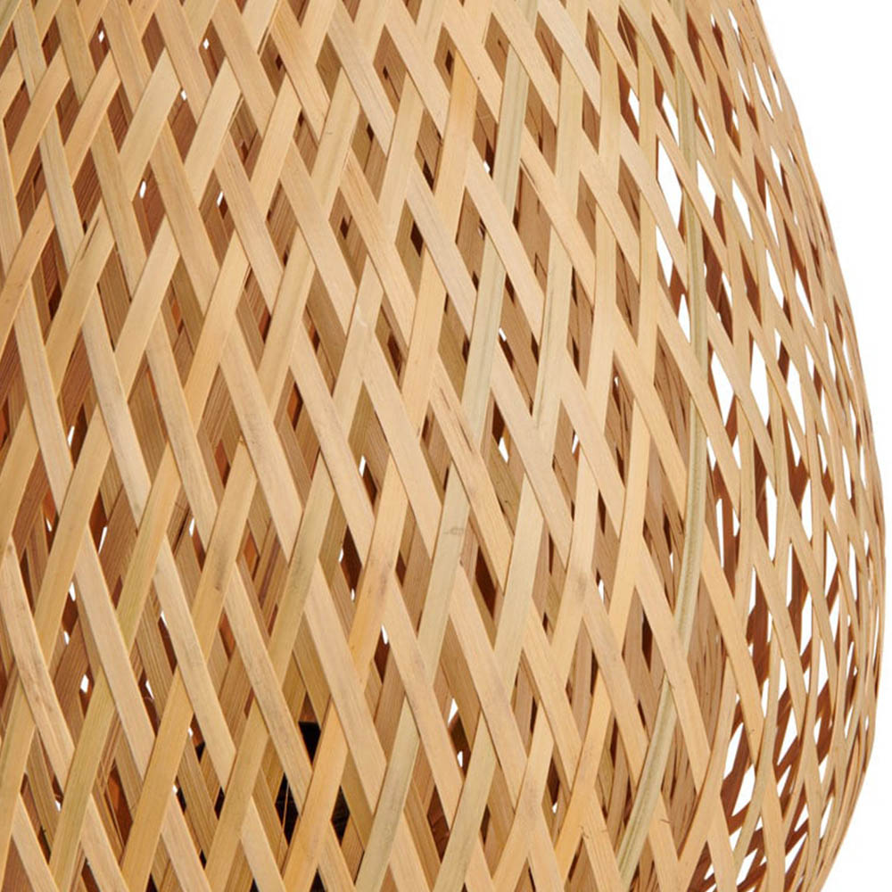 Wilko Bamboo Woven Table Lamp Image 5