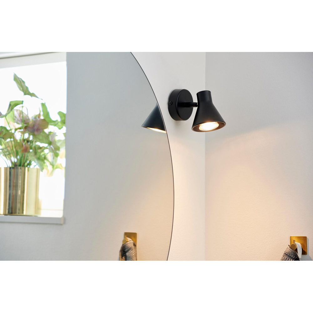 Nordlux Eik GU10 Black Wall Light Image 2