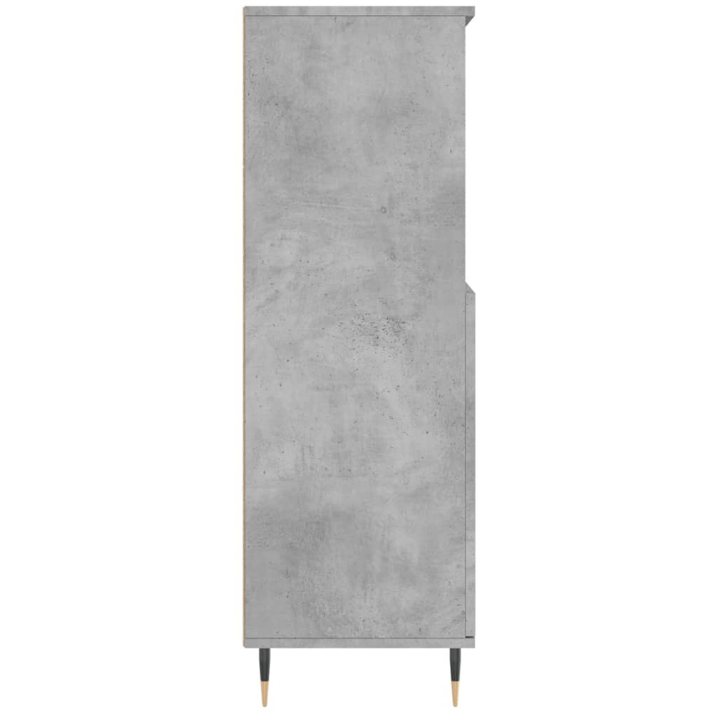 vidaXL 2 Door 2 Shelf Concrete Grey Highboard Image 7