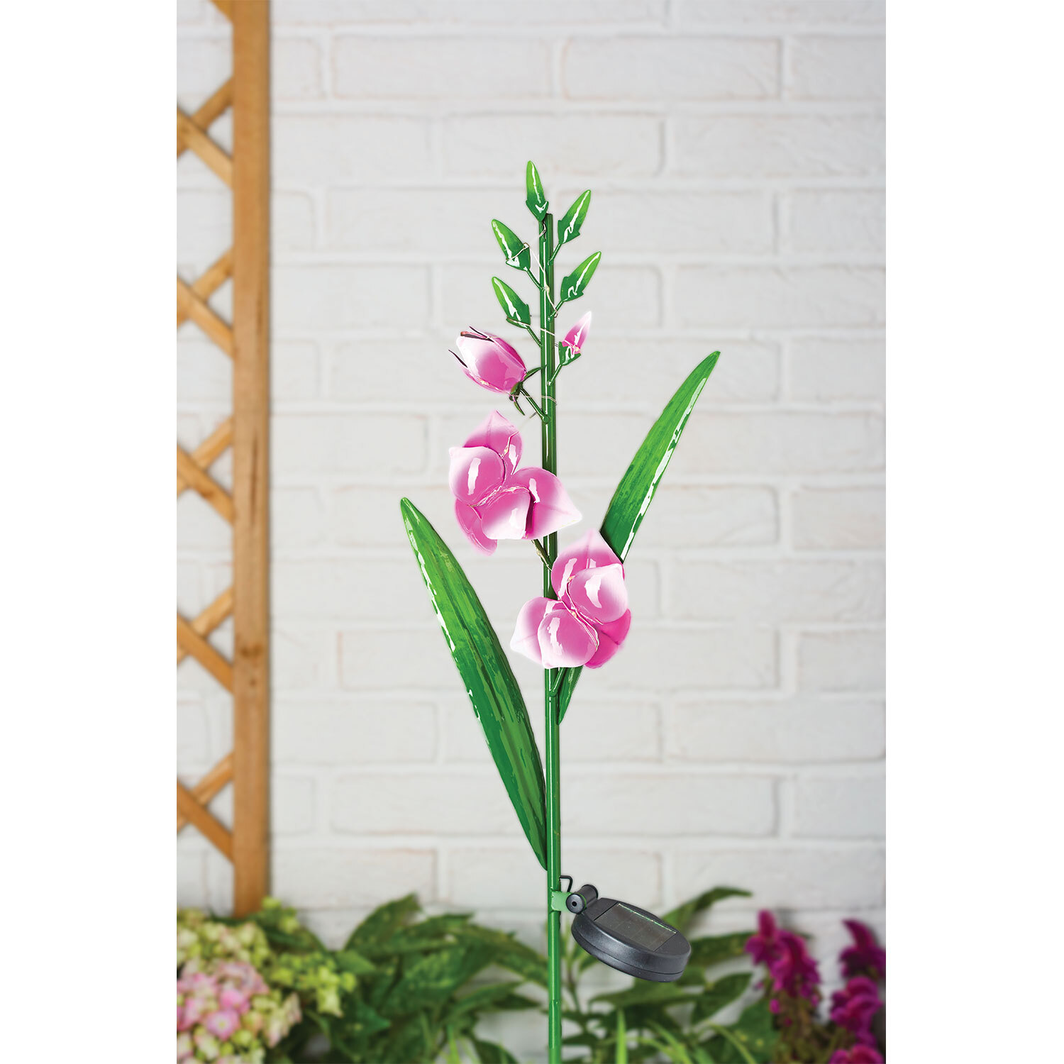 Single Floral Garden Solar Stake Light 92cm in Assorted styles Image 6