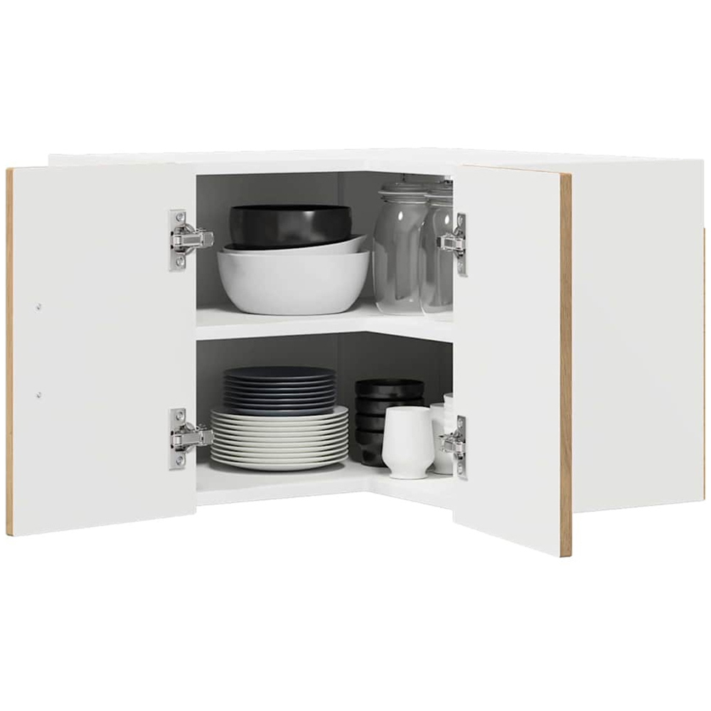 vidaXL Kalmar 2 Door Artisan Oak Wall Kitchen Cabinet Image 3