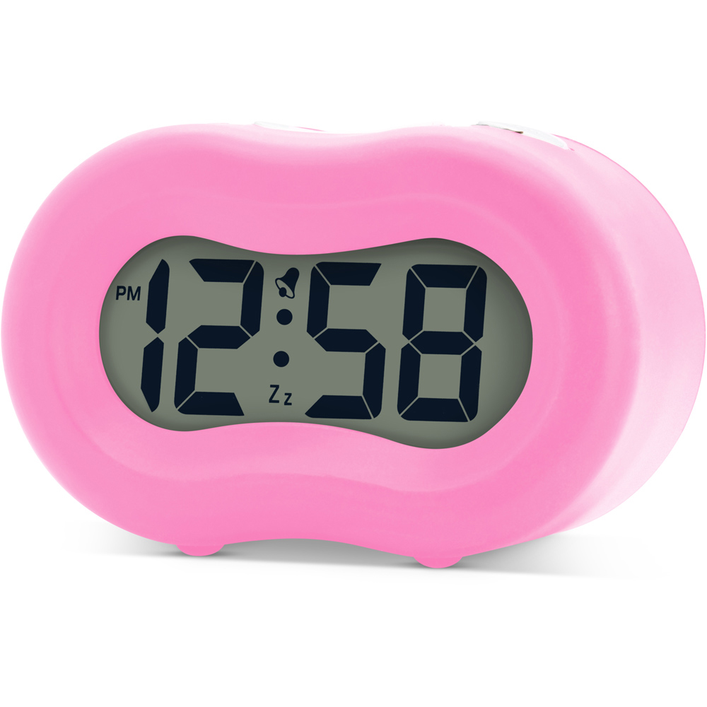 Acctim Vierra Hot Pink Silicon Smartlite Alarm Clock 11cm Image 3