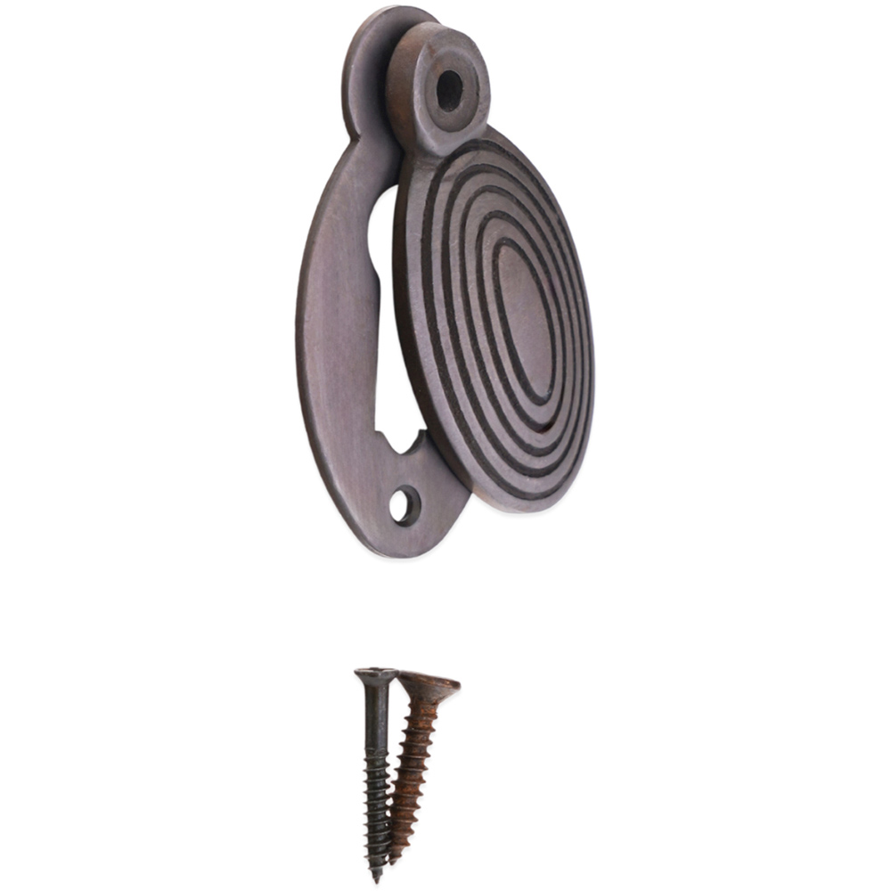 Spira Brass Oval Beehive Aged Bronze Escutcheon Image 4