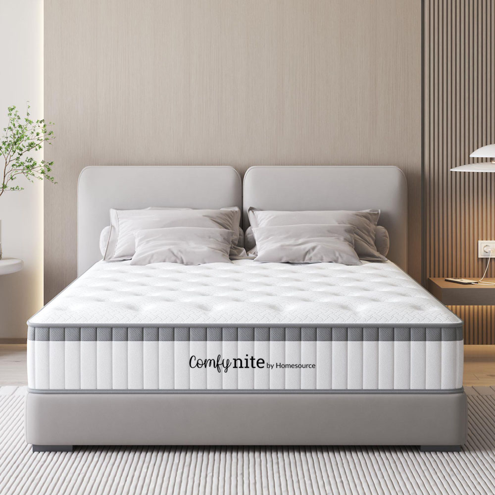 Home Source Vega King Size Quilted Medium Firm Pocket Sprung Mattress Image 2