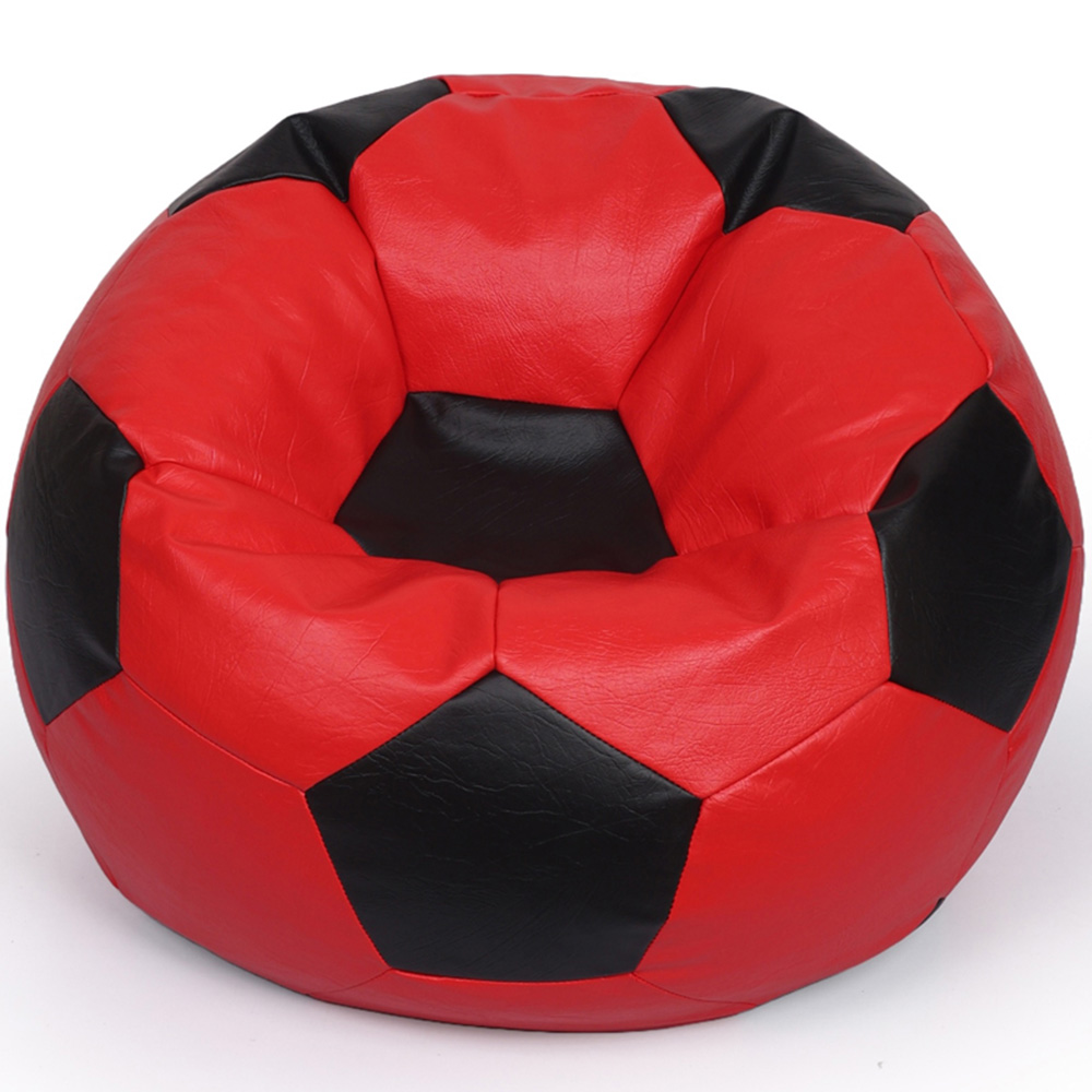 Kaikoo Red and Black Football Beanbag Image 2