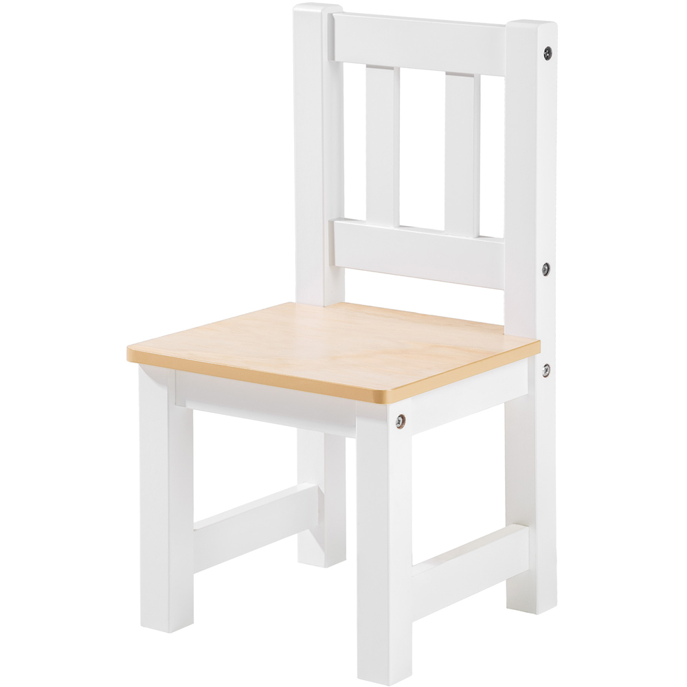 Tectake White Kids Dining Table and Chair Set Image 4