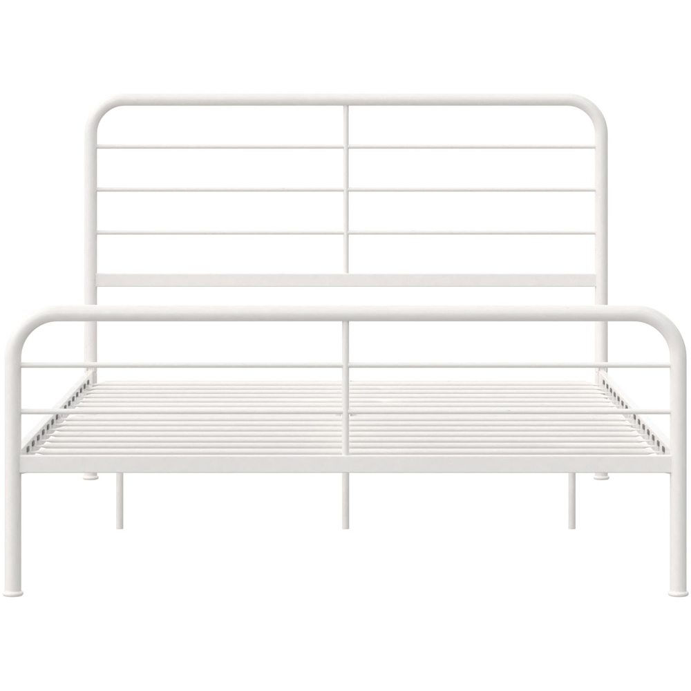 Dorel Millie King Size White Metal Bed Frame Image 3
