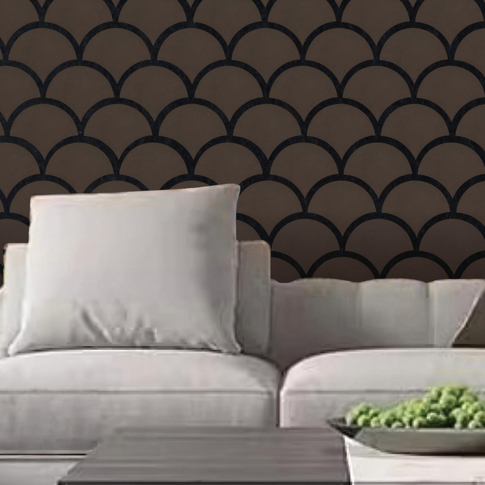 Britwall Fish Scale Pattern Acoustic Wall Panel 640 x 665mm Image 1
