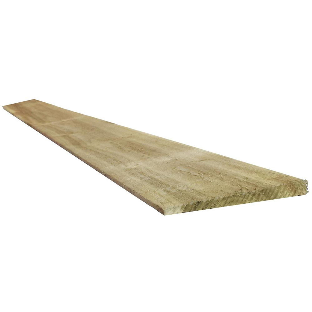 Snowdon Timber Pressure Treated Garden Feather Edge Fence Board 2.4m x 125 x 11mm 10 Pack Image 1