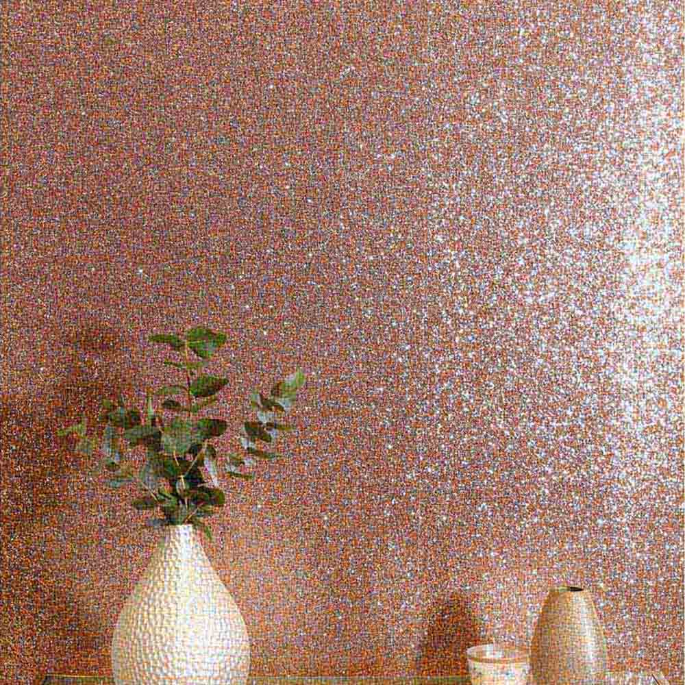 Arthouse Sequin Sparkle Rose Gold Wallpaper Image 4