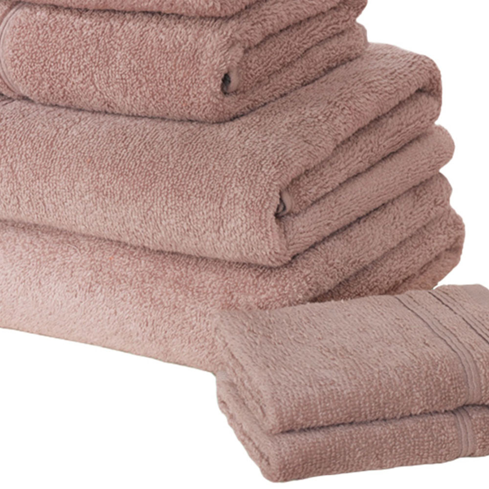 Rapport Home So Soft Dusky Pink Cotton Hand and Bath Towel Bale Set of 6 Image 3