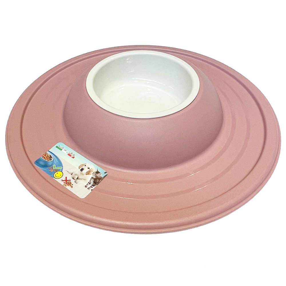 Happy Pet Large Volcano Blush Dog or Cat Bowl 39 x 39 x 6cm Image 1