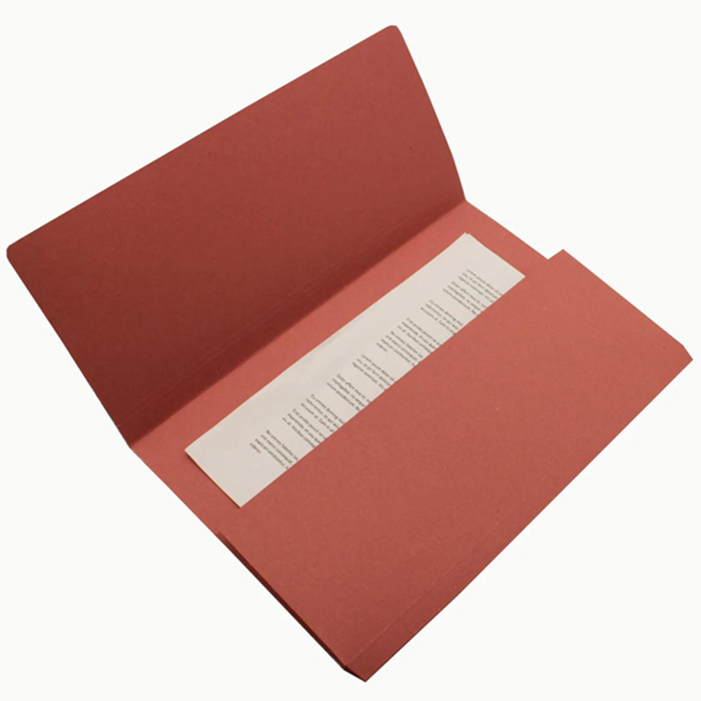 Exacompta Guildhall Red A4+ Manilla Document Wallet 50 Pack Image 5