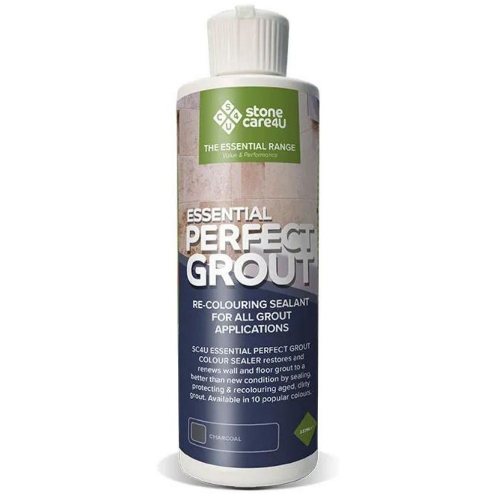 StoneCare4U Essential Charcoal Perfect Grout Sealer 237ml and Primer 500ml Bundle Image 2