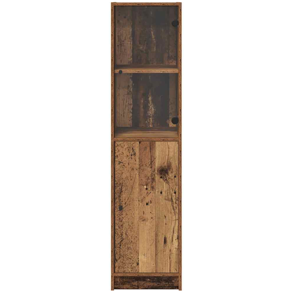 vidaXL 2 Door Old Wood Tall Slim Highboard Image 5