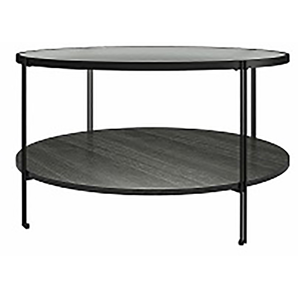 Dorel Wainwright Black Oak Round Coffee Table Image 2