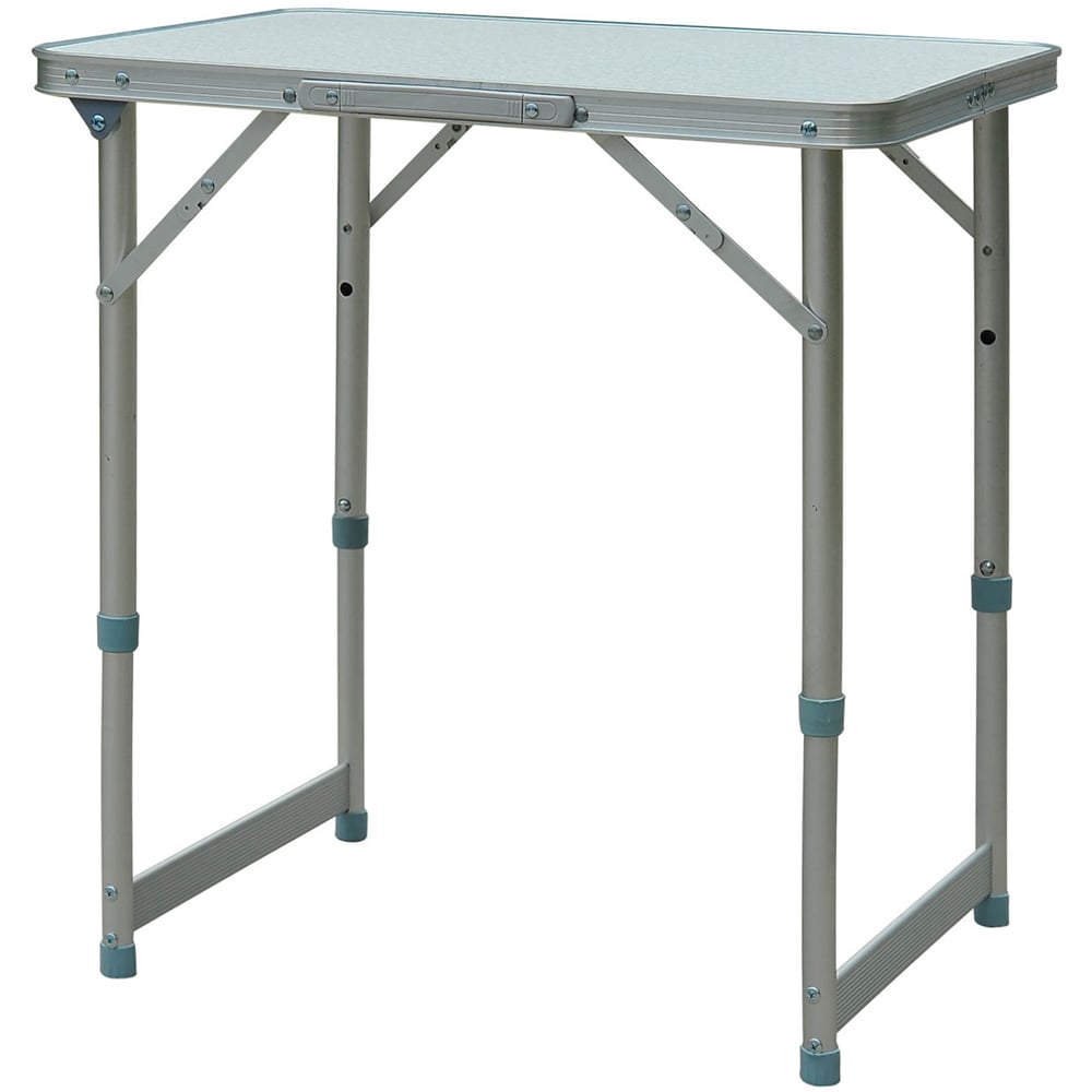 Outsunny Silver Aluminium Foldable Picnic Table Image 1