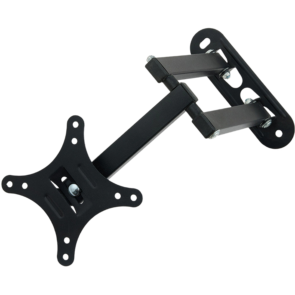 Living and Home 10-26 inch Black Metal TV Wall Bracket Image 1
