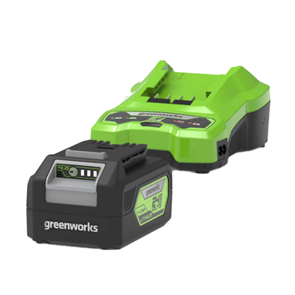 Greenworks 24V Cordless 33cm Lawnmower Kit with 4Ah Battery and Charger Image 3