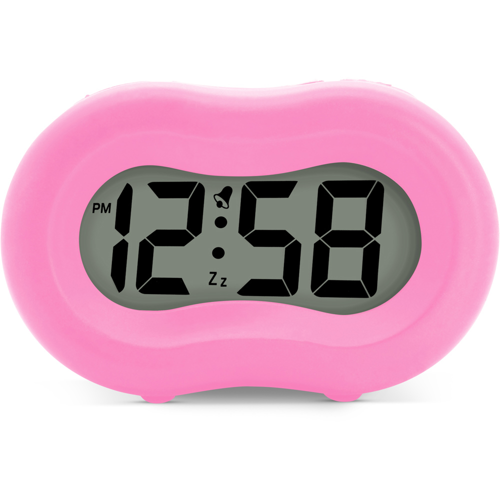 Acctim Vierra Hot Pink Silicon Smartlite Alarm Clock 11cm Image 2