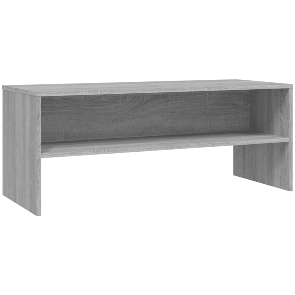 vidaXL Single Shelf Grey Sonoma TV Cabinet Image 2