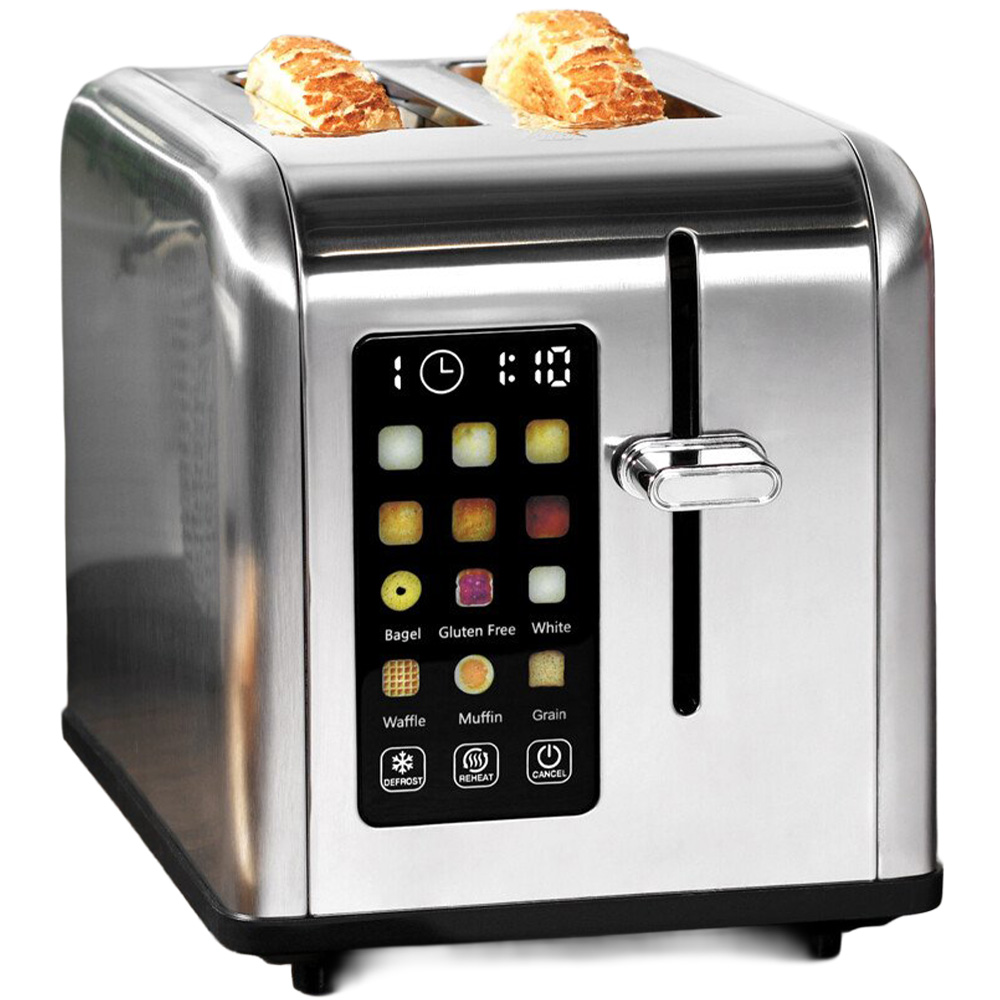 Digital 2 Slice Toaster Silver Image 1