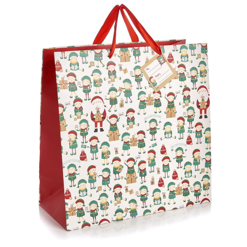 Wilko Extra-Large Christmas Kids Gift Bag Image