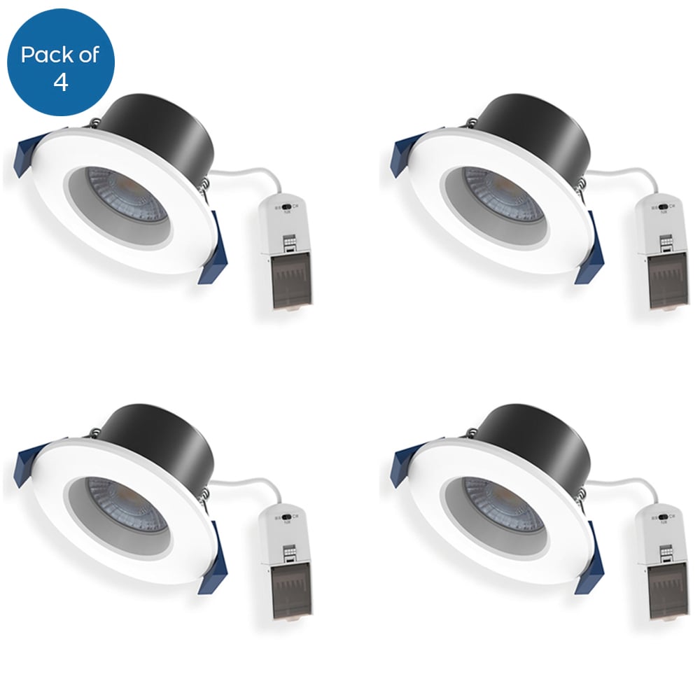 ENER-J 8W Dimmable and CCT Changeable Fire Proof Downlight 4 Pack Image 1