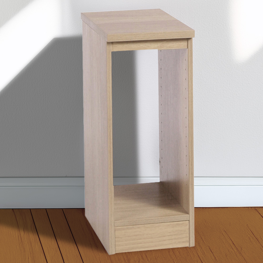 R White Cabinets Desktop Tower Storage Brown Image 1