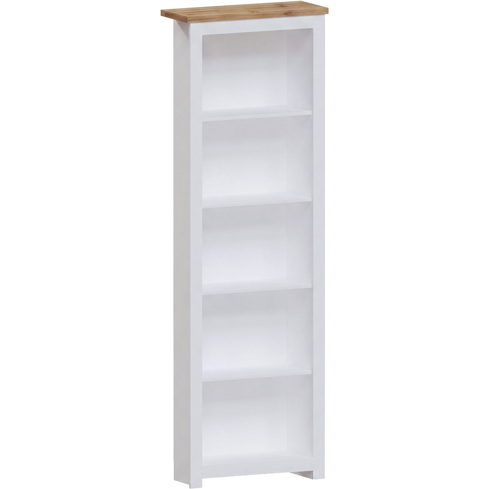 VIDA DESIGNS Arlington 5 Shelf White Bookcase Image 2