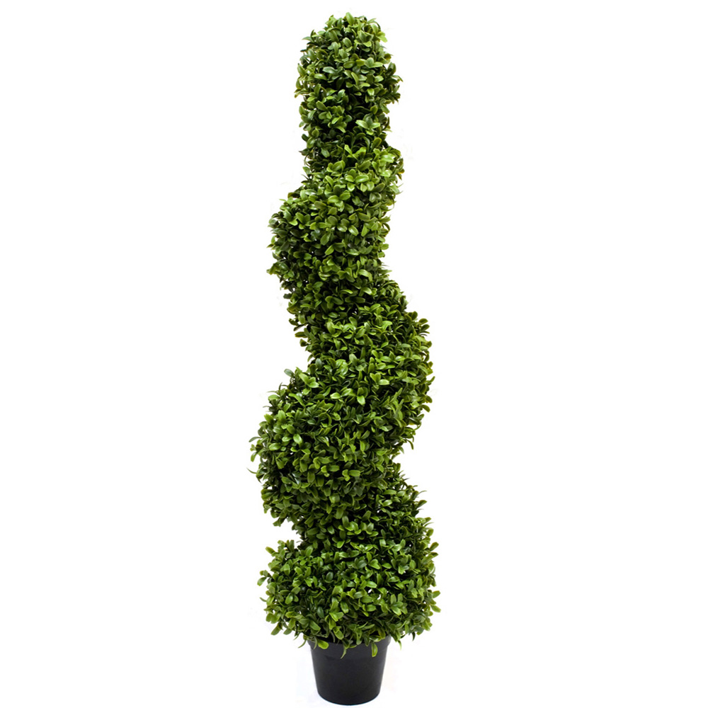GreenBrokers Artificial Boxwood Spiral Tree 90cm Image 1