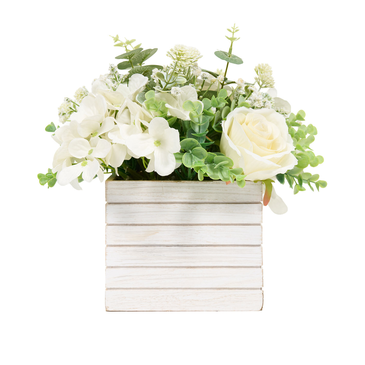 White Rose & Hydrangea Floral Box2 Image 1
