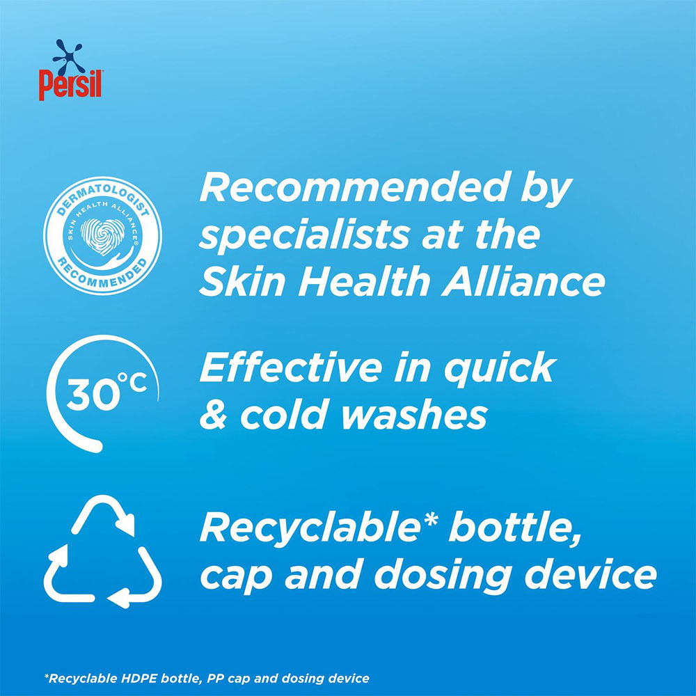 Persil Non Bio Liquid Detergent 53 Washes 1.54L 4 Pack Image 5