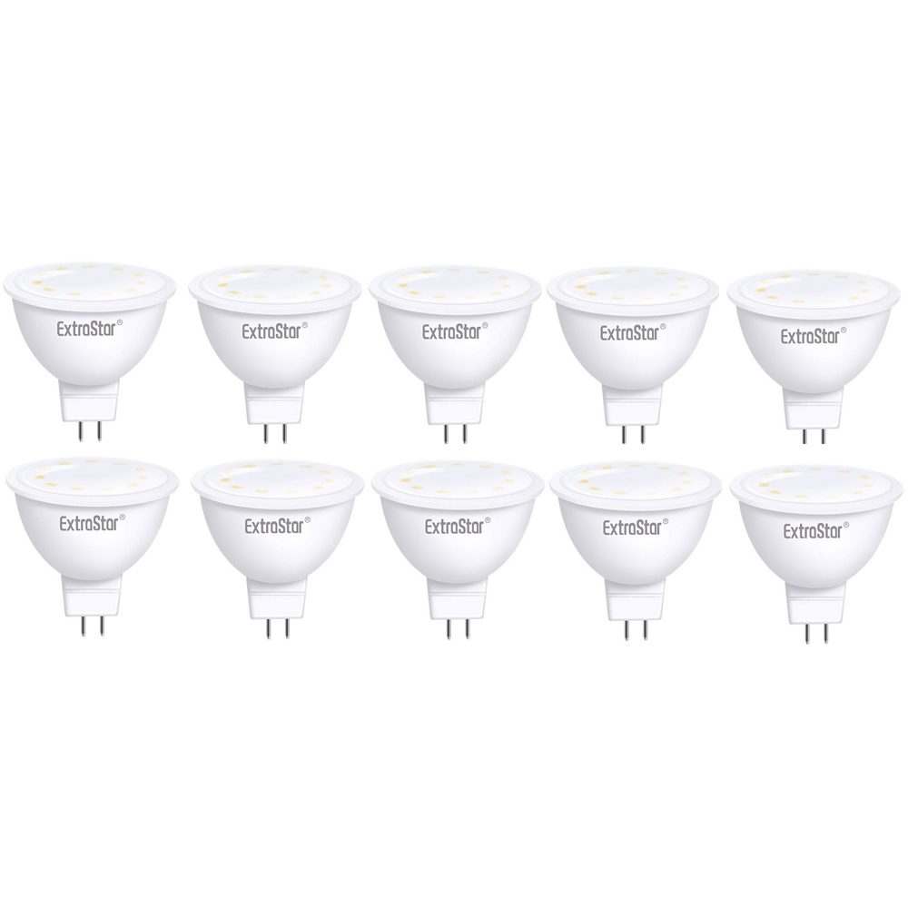 ExtraStar 10 Pack 6W 3000K Warm White LED Bulb Image 1