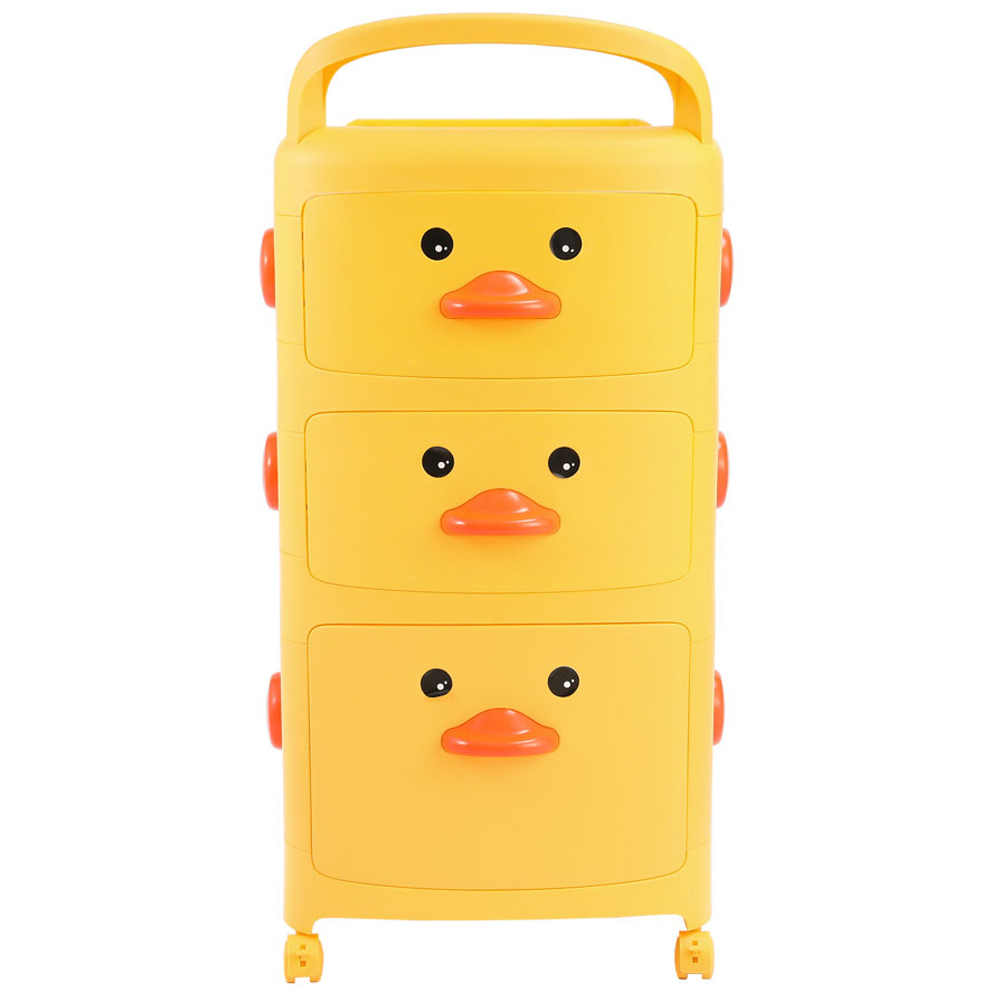 Living and Home 3 Tier Duck Storage Cart with Wheels Image 4